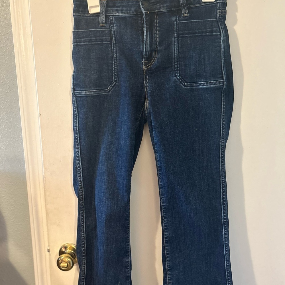 American Eagle Outfitters Dark Blue Flare Jeans